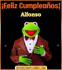 Meme feliz cumpleaños Alfonso